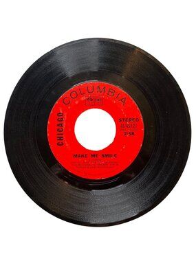 Chicago "Make Me Smile" / "Colour My World" 45 RPM Vinyl Columbia Records 1970